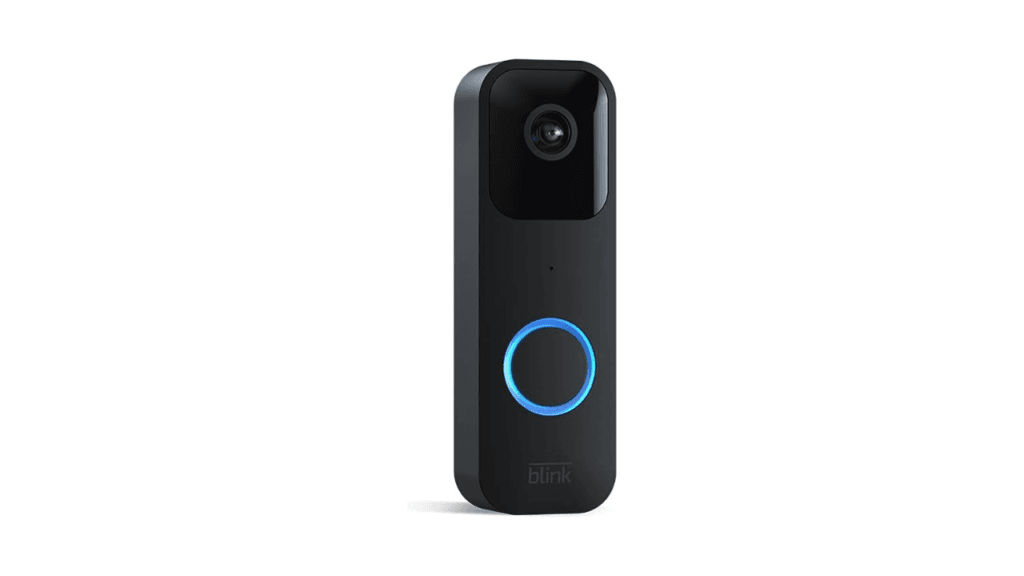 Blink Video Doorbell Two way audio HD video motion and chime app alerts and Alexa enabled — wired or wire free Black