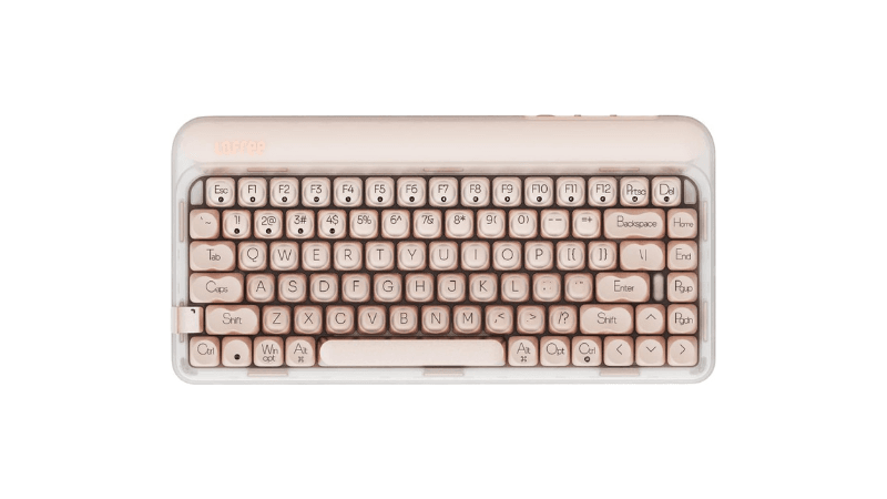 LOFREE DOT Foundation Mechanical Keyboard 75 Rechargeable Hot swappable Keyboards with 3 Types Connection for Windows Mac OSPink GATERON Baby Racoon Switches
