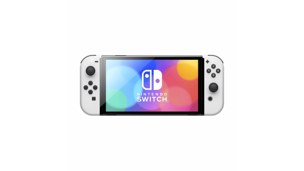 Nintendo Switch (OLED model) with White Joy-Con