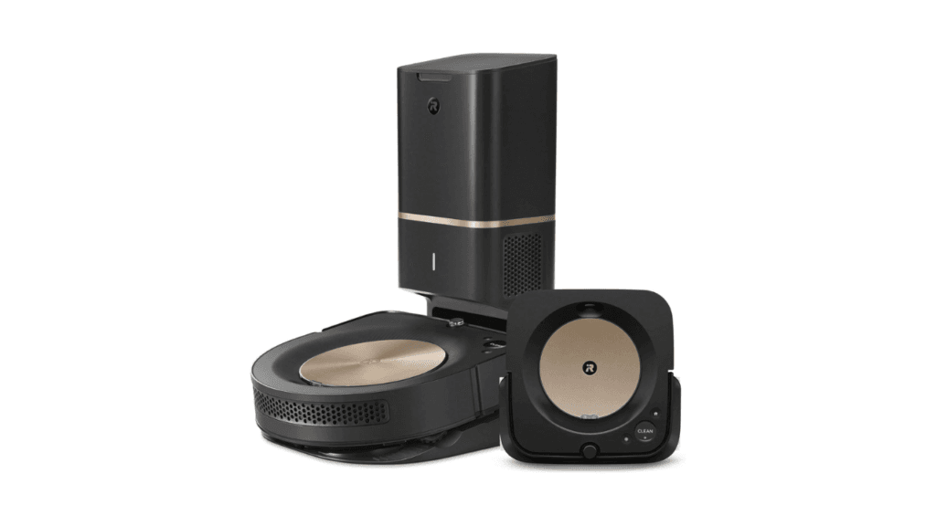 iRobot Roomba s9 9550 Robot Vacuum Braava Jet m6 6112 Robot Mop Bundle Wi Fi Connected Smart Mapping Powerful Suction Precision Jet Spray Corners Edges Ideal for Multiple Rooms