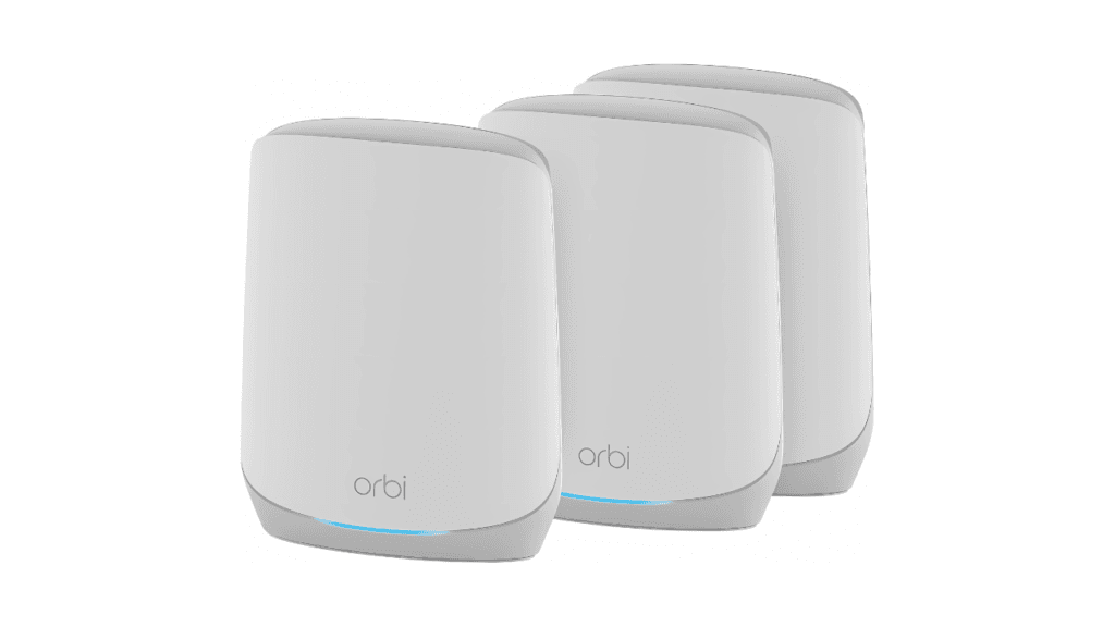 NETGEAR Orbi Whole Home Tri Band WiFi 6 Mesh Network System RBK753P – Router with 2 Satellite Extenders – Security Features Coverage up to 7500 sq. ft. 75 Devices AX5200 Up to 5.2Gbps