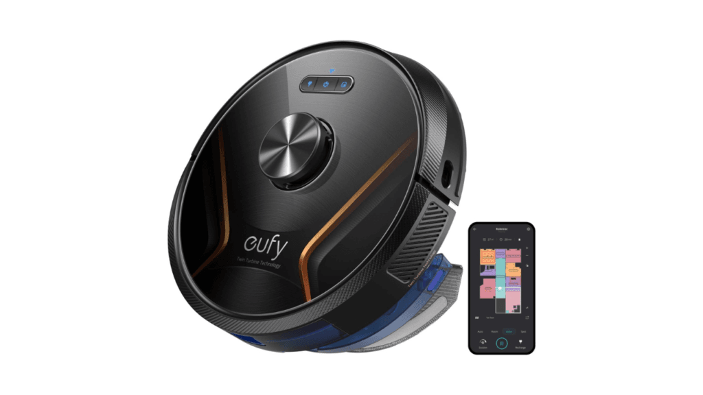 eufy X8 Hybrid Robot Vacuum and Mop Cleaner with iPath Laser Navigation Twin Turbine Technology generates 2000Pa x2 Suction AI. Map 2.0 Technology Wi Fi Perfect for Pet Owner