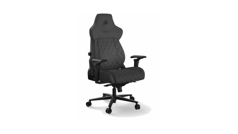 Corsair TC500 Luxe Gaming Chair – Premium Breathable Fabric – Wide Seat – Five-Way Adjustable Armrests – Adjustable Built-in Lumbar Support – 90-160 Degree Recline – Shadow
