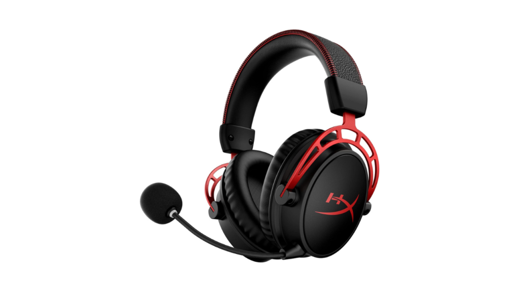 HyperX Cloud Alpha Wireless Gaming Headset for PC 300 hour battery life DTS HeadphoneX Spatial Audio Memory foam Dual Chamber Drivers Noise canceling mic Durable aluminum frameRed