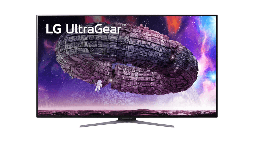 LG 48GQ900 B 48 Ultragear UHD OLED Gaming Monitor with Anti Glare 1.5M 1 Contrast Ratio DCI P3 99 Typ. with HDR 10 .1ms GtG 120Hz Refresh Rate HDMI 2.1Black