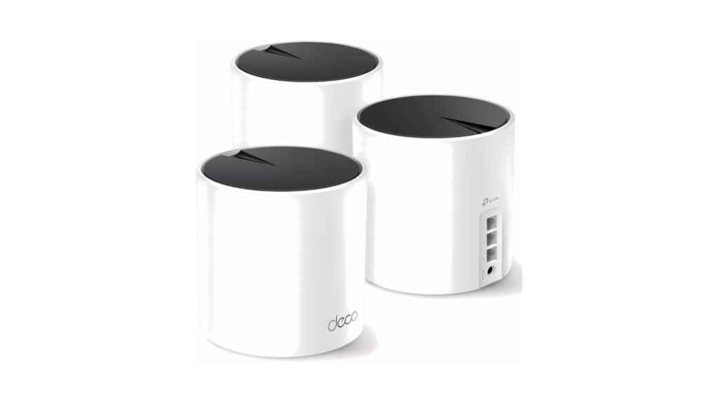 TP Link Deco AX3000 WiFi 6 Mesh SystemDeco X55 Covers up to 6500 Sq.Ft . Replaces Wireless Router and Extender 3 Gigabit ports per unit supports Ethernet Backhaul 3 pack