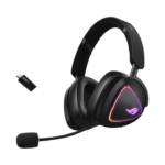 Explore the ASUS ROG Delta II wireless gaming headset! Enjoy 153hr battery, low latency, & multi-platform support. Shop now!